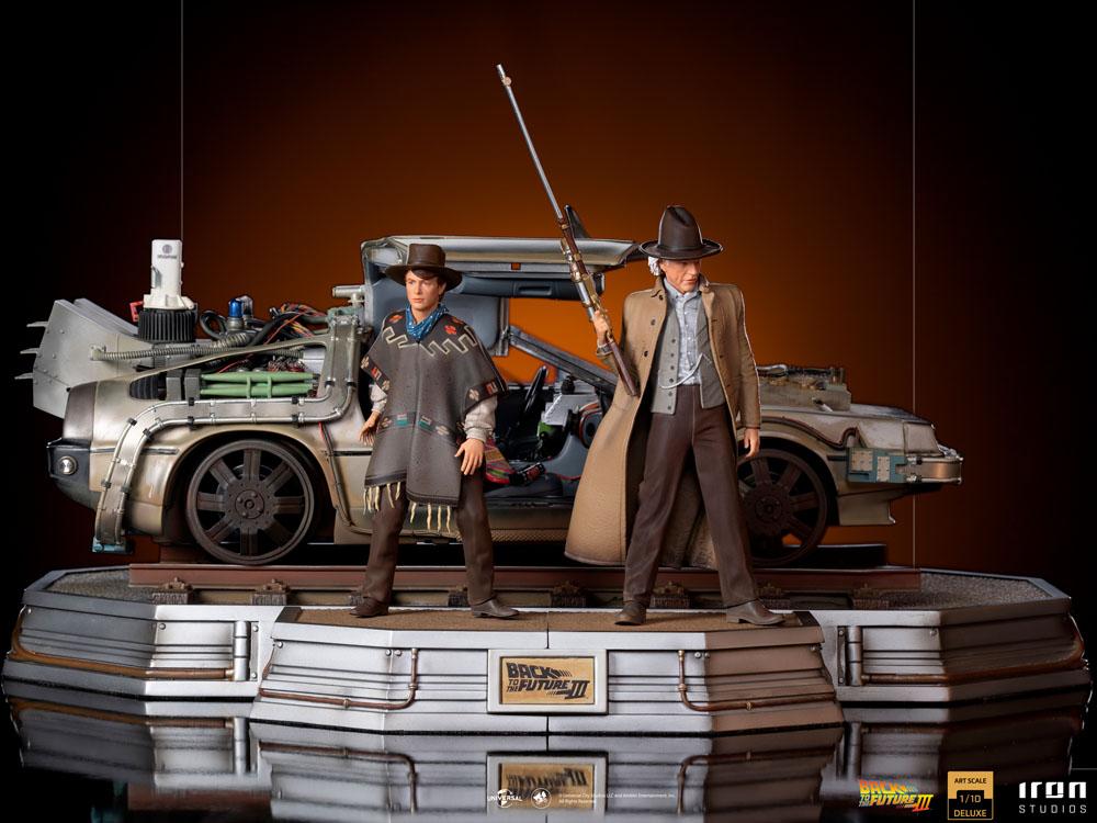 Back to the Future III Art Scale Statues 1/10 Full Set Deluxe 57 cm