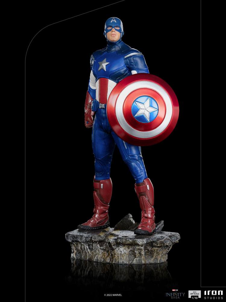 The Infinity Saga BDS Art Scale Statue 1/10 Captain America Battle of NY 23 cm