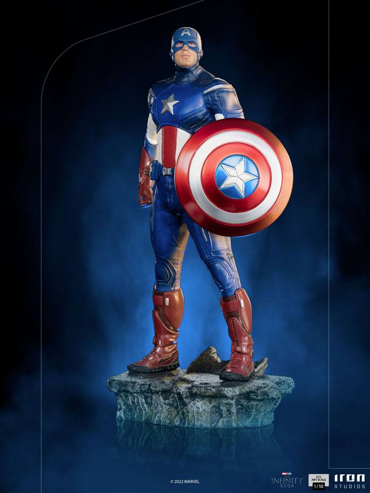 The Infinity Saga BDS Art Scale Statue 1/10 Captain America Battle of NY 23 cm