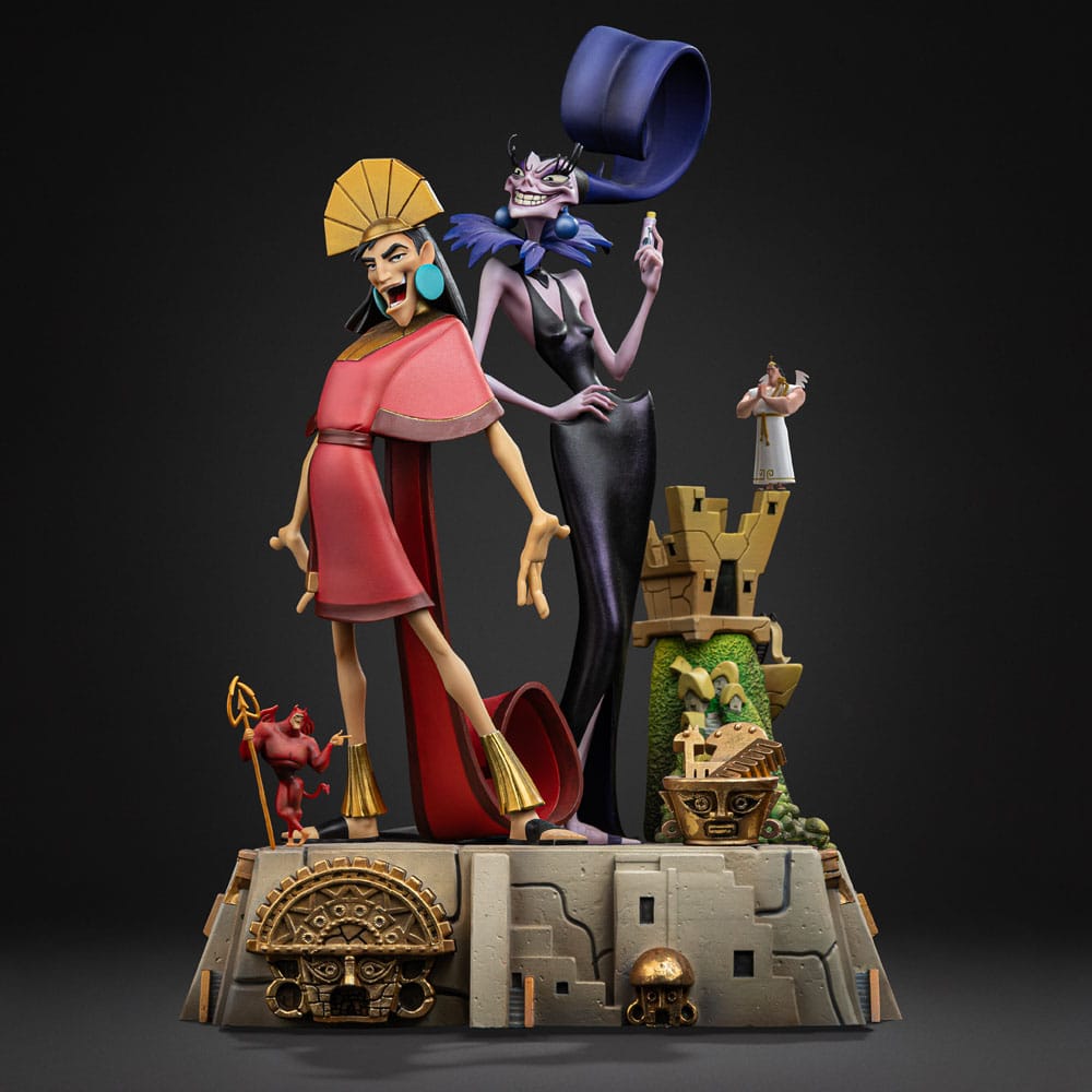 The Emperor's New Groove Deluxe Art Scale Statue 1/10 Kuzko &amp; Yzma 28 cm