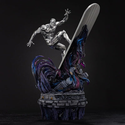 Marvel Comics Infinity Gauntlet Diorama Art Scale Statue 1/10 Silver Surfer Deluxe 36 cm