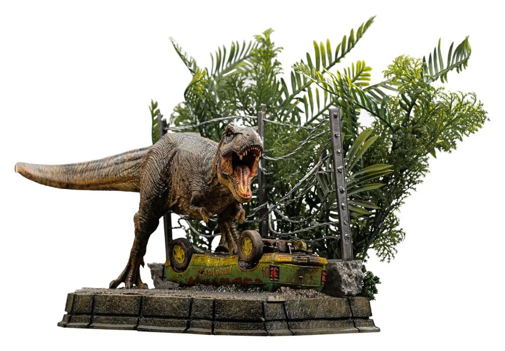 Jurassic Park Icons Statue T-Rex Breakout Set A 17 cm