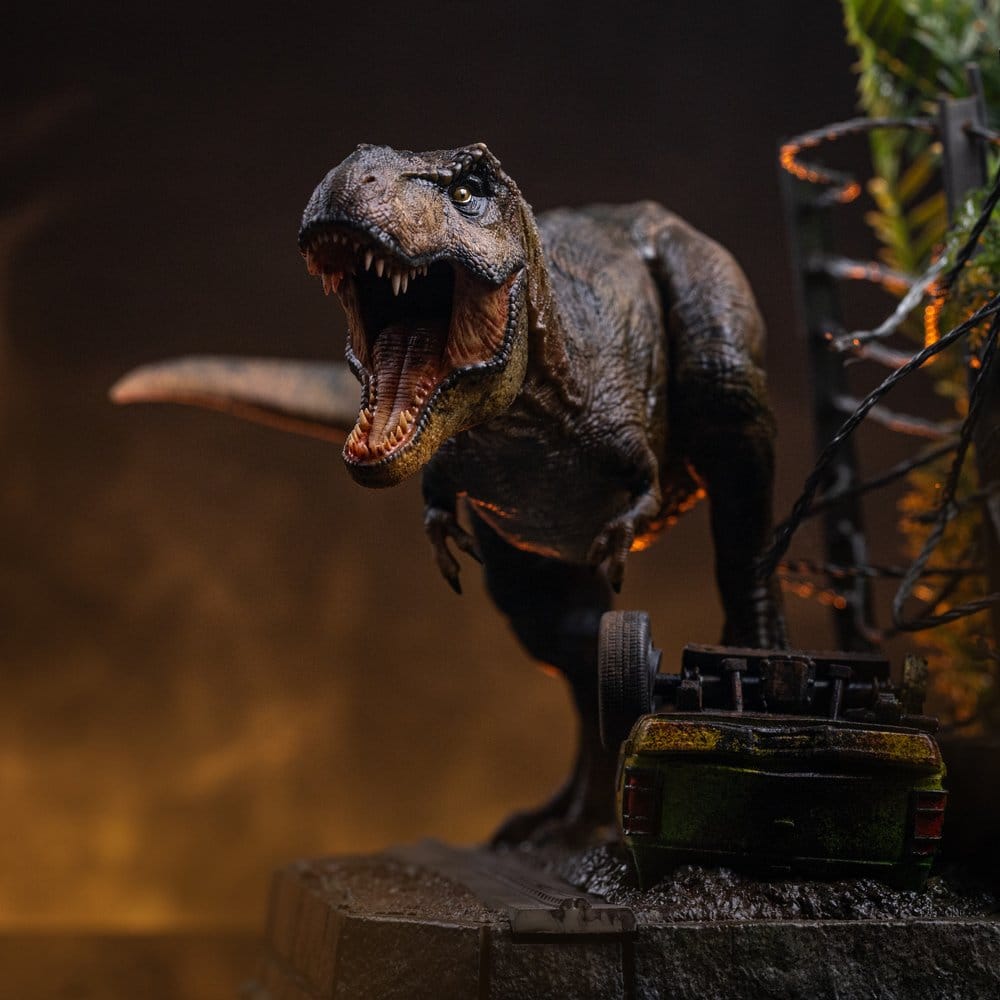Jurassic Park Icons Statue T-Rex Breakout Set A 17 cm