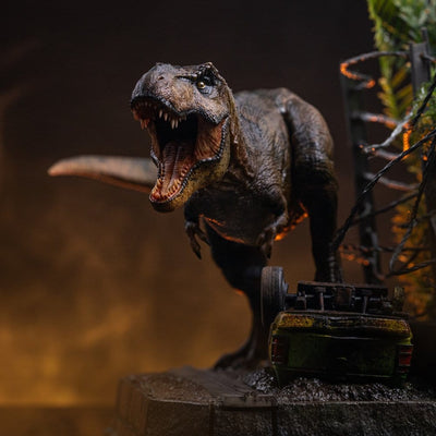 Jurassic Park Icons Statue T-Rex Breakout Set A 17 cm