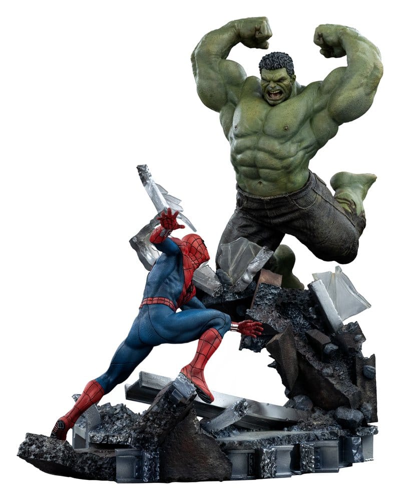 Marvel Comics Art Scale Statue 1/10 Spider-Man vs Hulk 38 cm