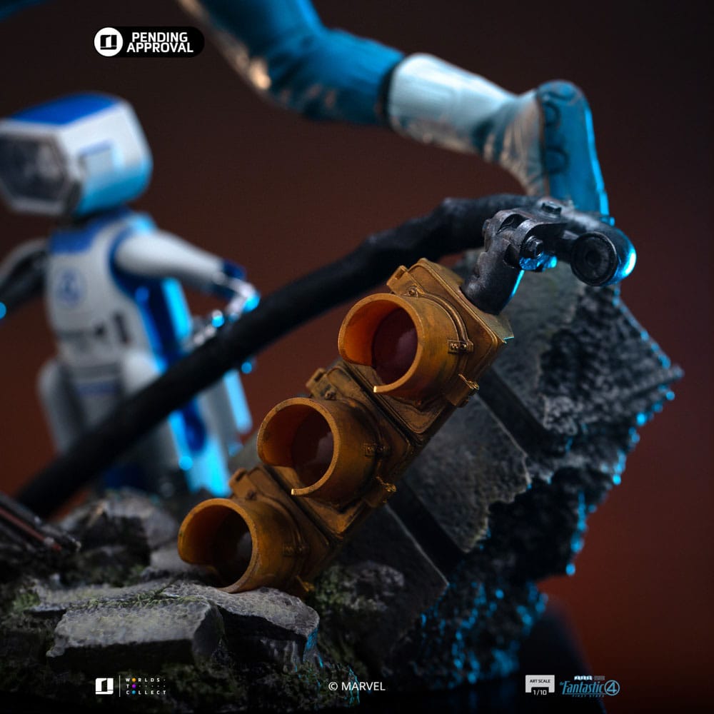 Fantastic Four Art Scale Statue 1/10 Mr. Fantastic and HERBIE 26 cm