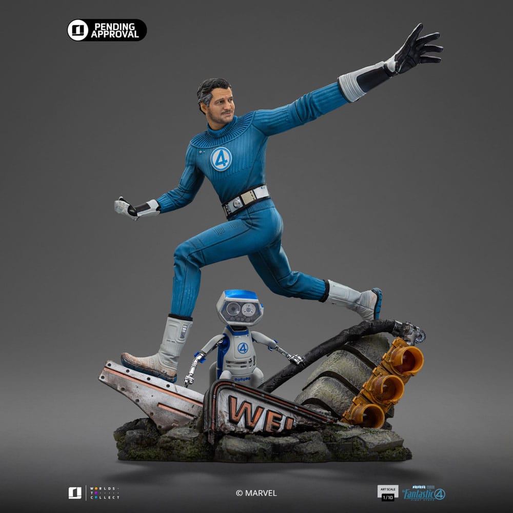 Fantastic Four Art Scale Statue 1/10 Mr. Fantastic and HERBIE 26 cm