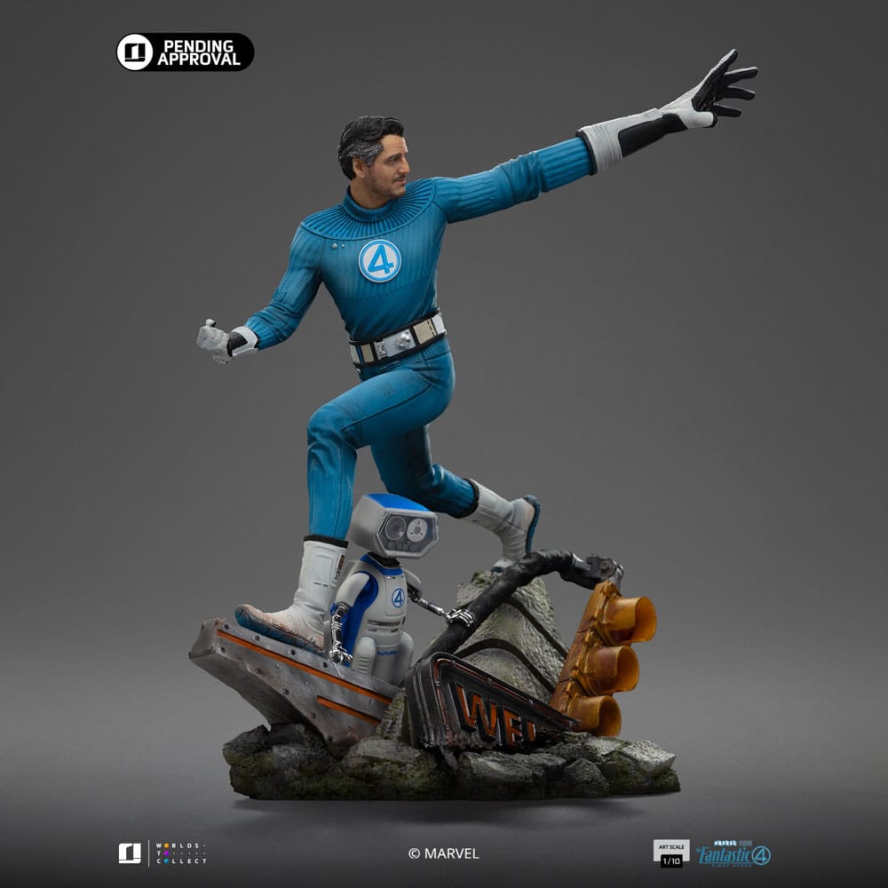 Fantastic Four Art Scale Statue 1/10 Mr. Fantastic and HERBIE 26 cm
