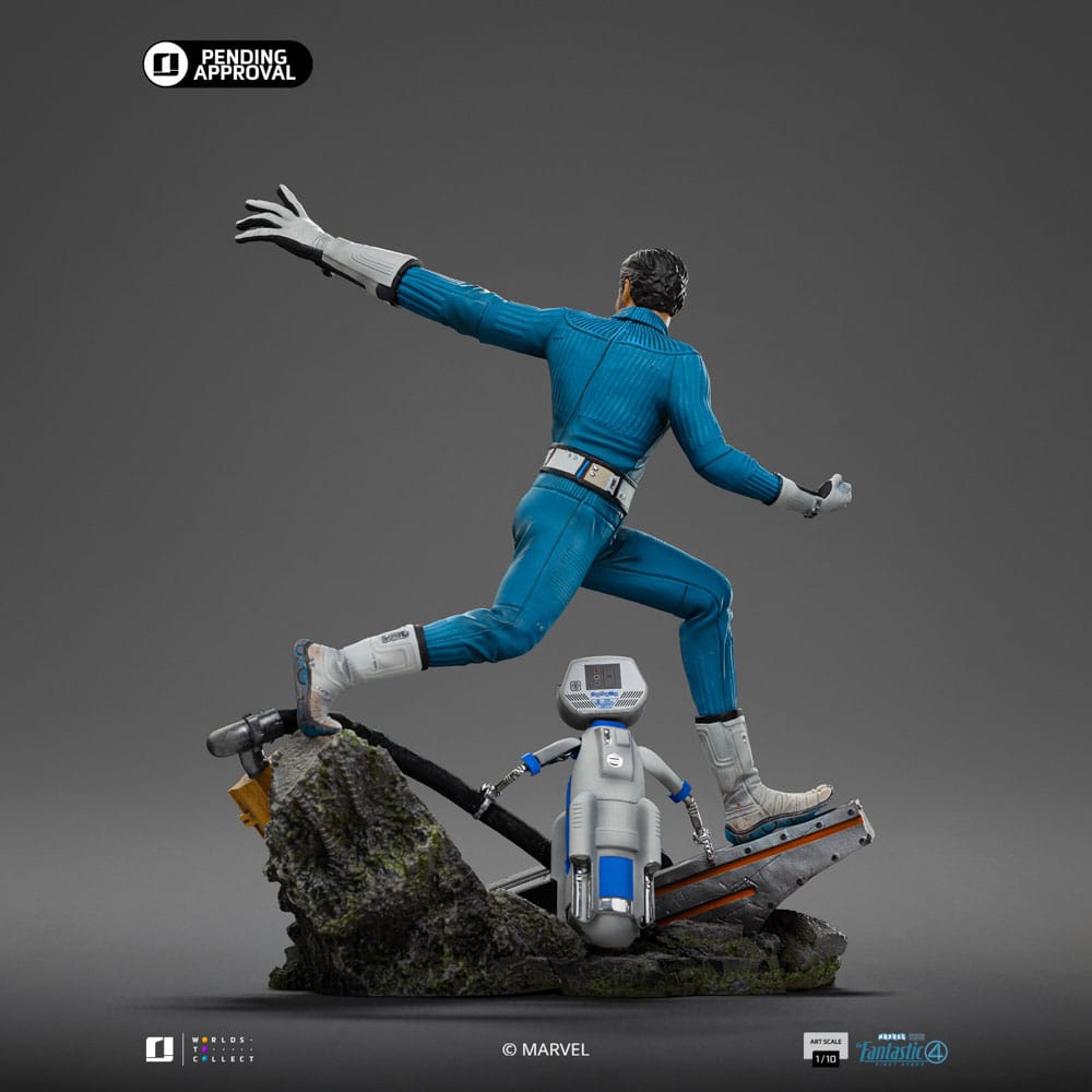 Fantastic Four Art Scale Statue 1/10 Mr. Fantastic and HERBIE 26 cm