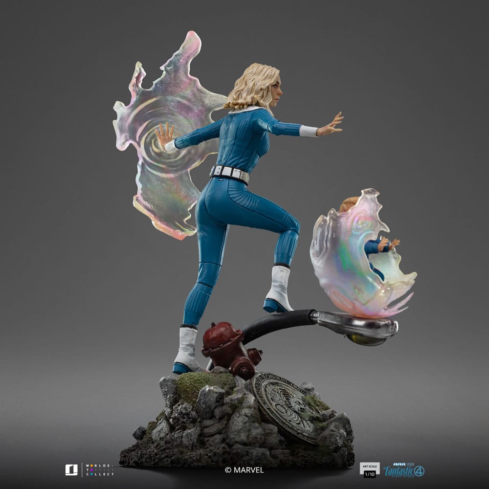Fantastic Four Art Scale Statue 1/10 Invisible Woman and Franklin 28 cm