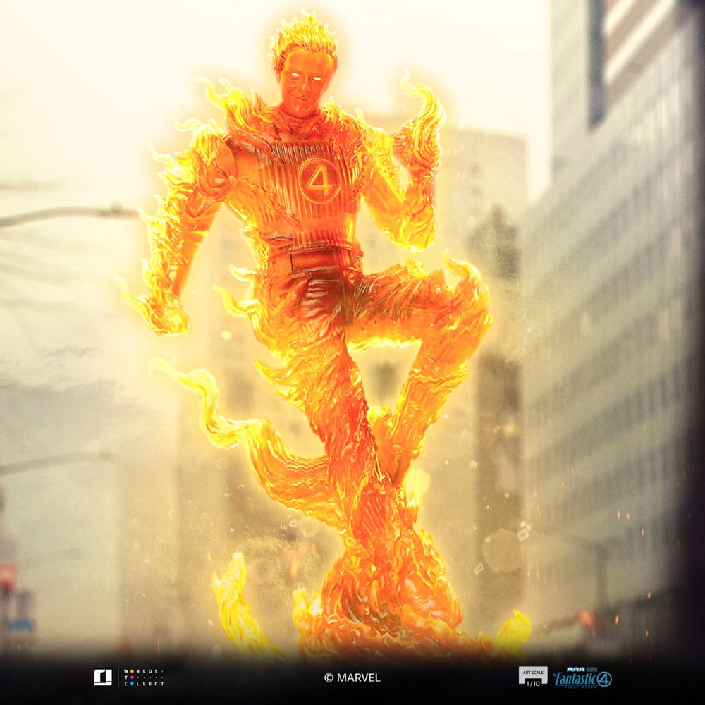 Fantastic Four Art Scale Statue 1/10 Human Torch 30 cm