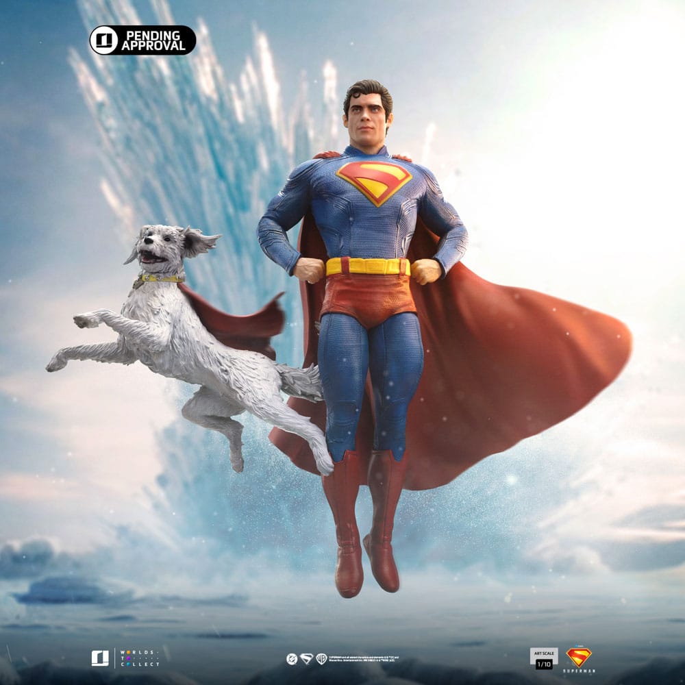 Superman Legacy Art Scale Statue 1/10 Superman & Krypto 32 cm