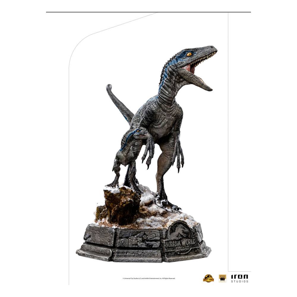 Jurassic World Dominion Deluxe Art Scale Statue 1/10 Blue and Beta 20 cm