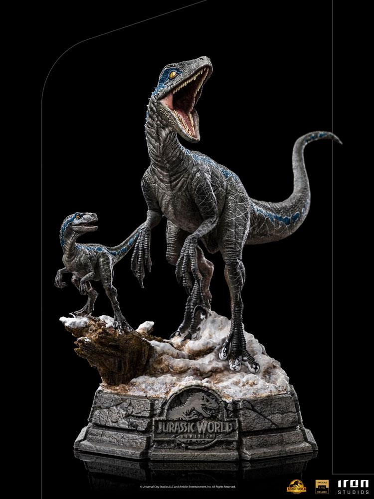 Jurassic World Dominion Deluxe Art Scale Statue 1/10 Blue and Beta 20 cm