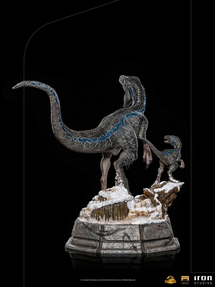 Jurassic World Dominion Deluxe Art Scale Statue 1/10 Blue and Beta 20 cm