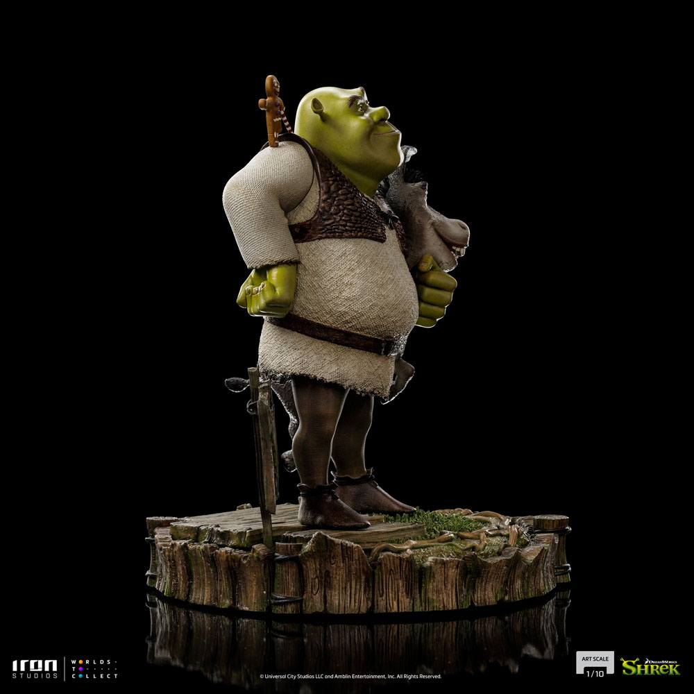 Shrek Deluxe Art Scale Statue 1/10 Shrek, Donkey and The Gingerbread Man 26 cm