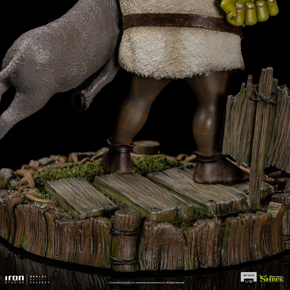 Shrek Deluxe Art Scale Statue 1/10 Shrek, Donkey and The Gingerbread Man 26 cm