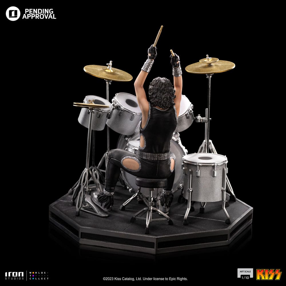 Kiss Art Scale Statue 1/10 Peter Criss Limited Edtition 22 cm