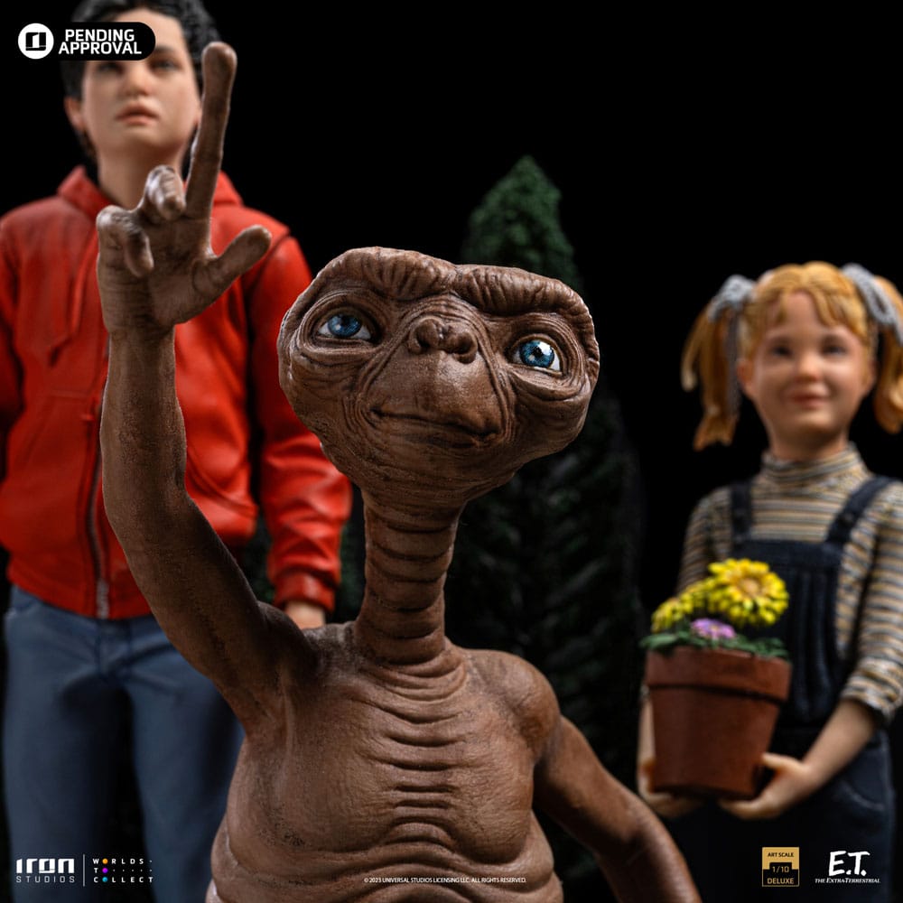 E.T. The Extra-Terrestrial Deluxe Art Scale Statue 1/10 E.T., Elliot and Gertie 19 cm