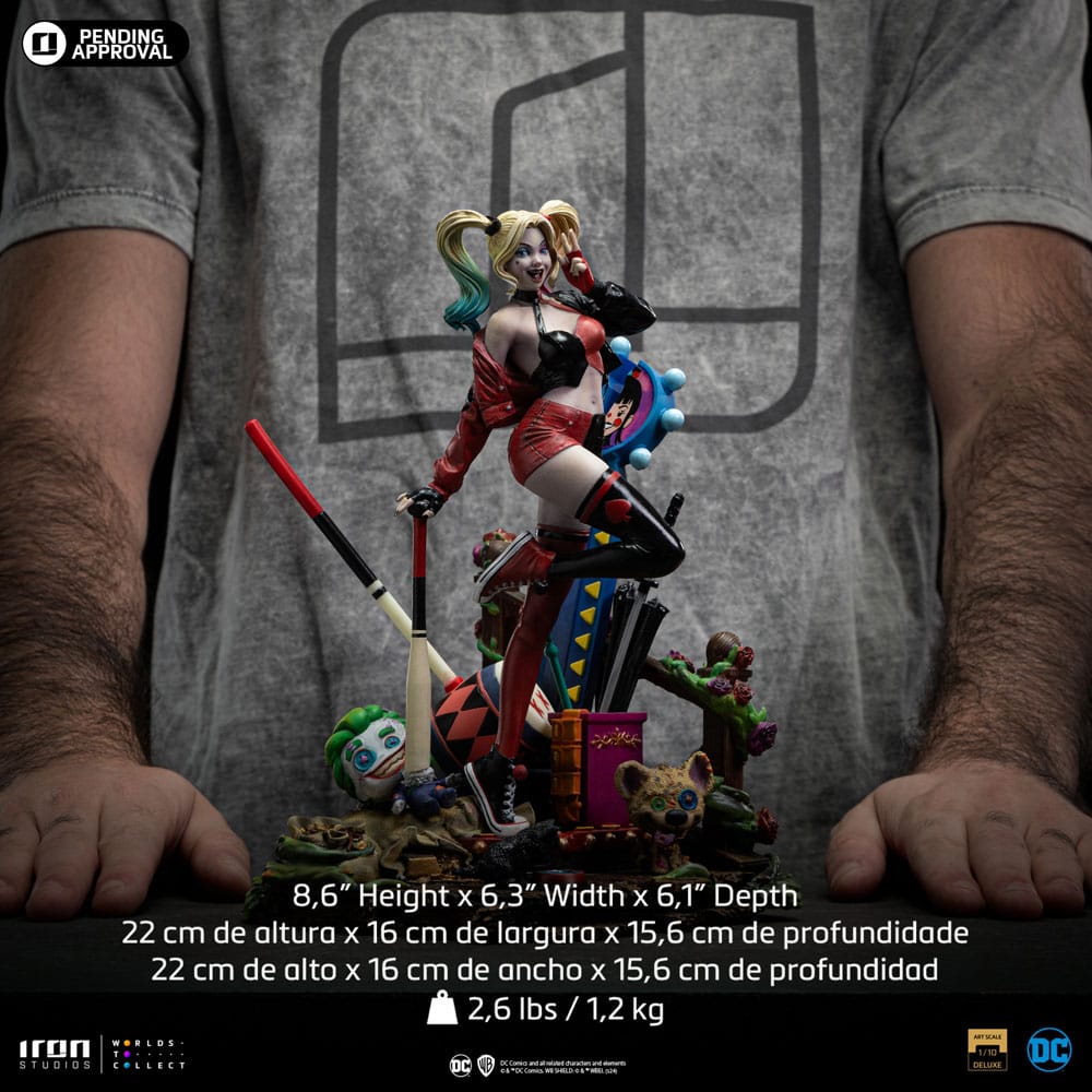 DC Comics Deluxe Art Scale Statue 1/10 Harley Quinn (Gotham City Sirens) 22 cm