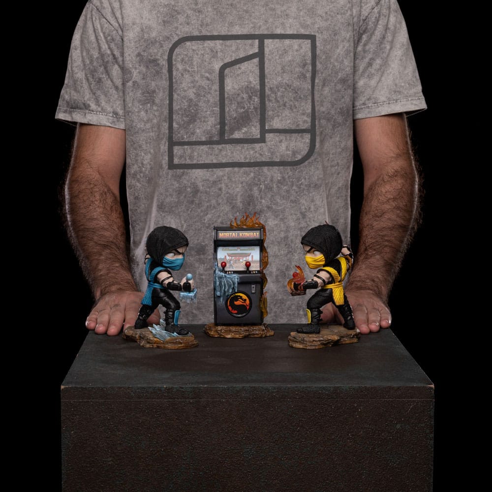 Mortal Kombat Mini Co. PVC Figures Scorpion vs. Subzero Arcade Set 15 cm - Damaged packaging