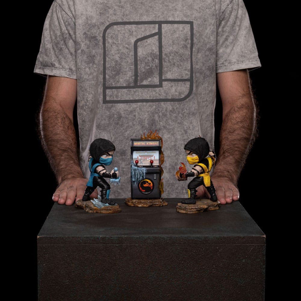 Mortal Kombat Mini Co. PVC Figures Scorpion vs. Subzero Arcade Set 15 cm - Damaged packaging