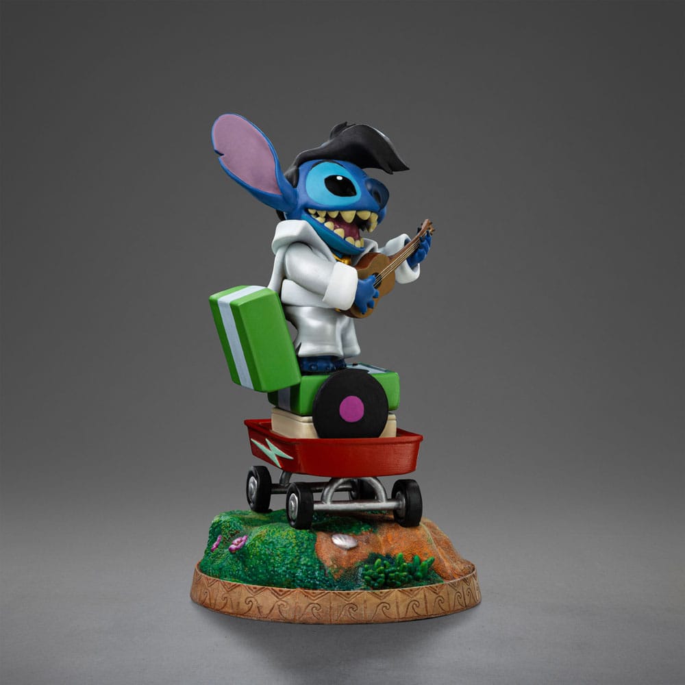 Lilo &amp; Stitch Art Scale Statue 1/10 Stitch King of Rock 17 cm