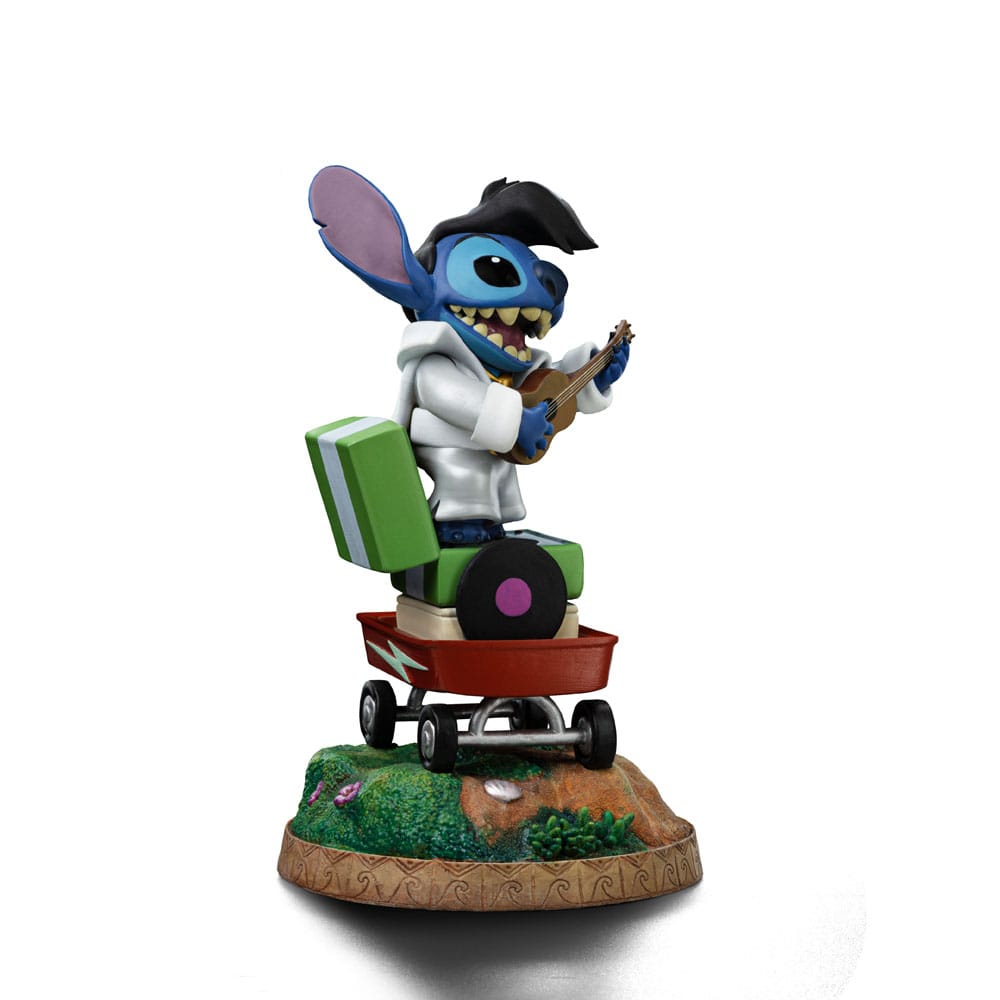 Lilo &amp; Stitch Art Scale Statue 1/10 Stitch King of Rock 17 cm