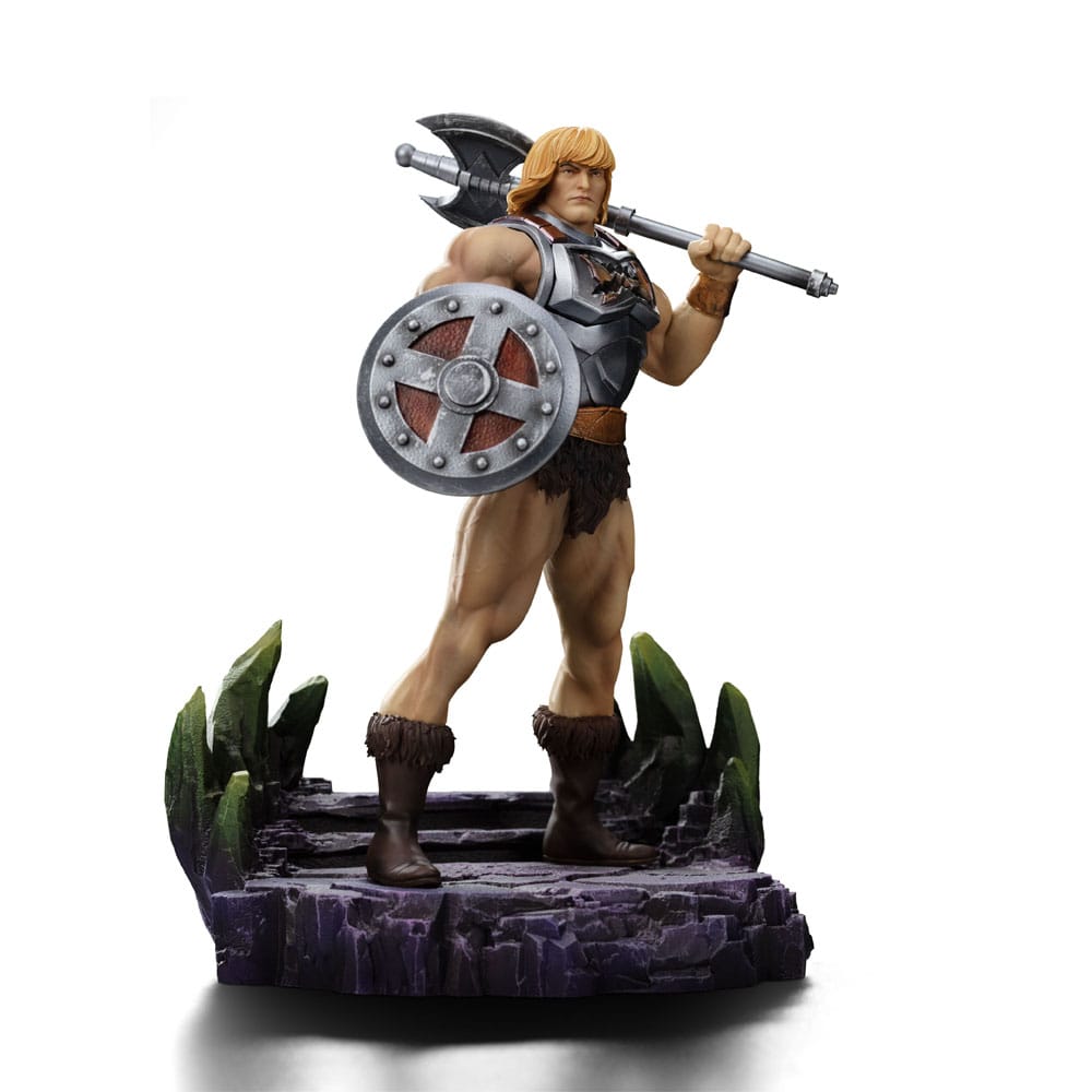 Masters of the Universe Art Scale Statue 1/10 He-Man Battle Armor Version heo Exclusive 23 cm    - Damaged packaging