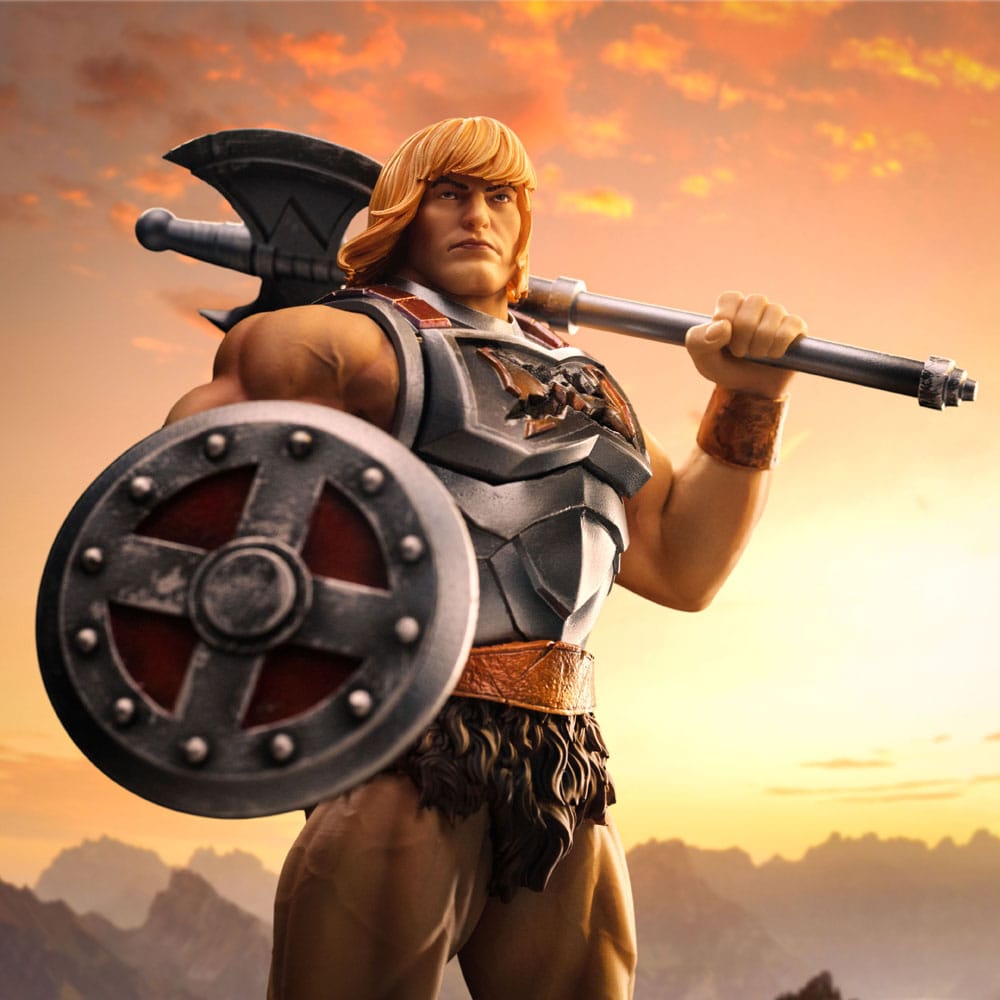 Masters of the Universe Art Scale Statue 1/10 He-Man Battle Armor Version heo Exclusive 23 cm    - Damaged packaging