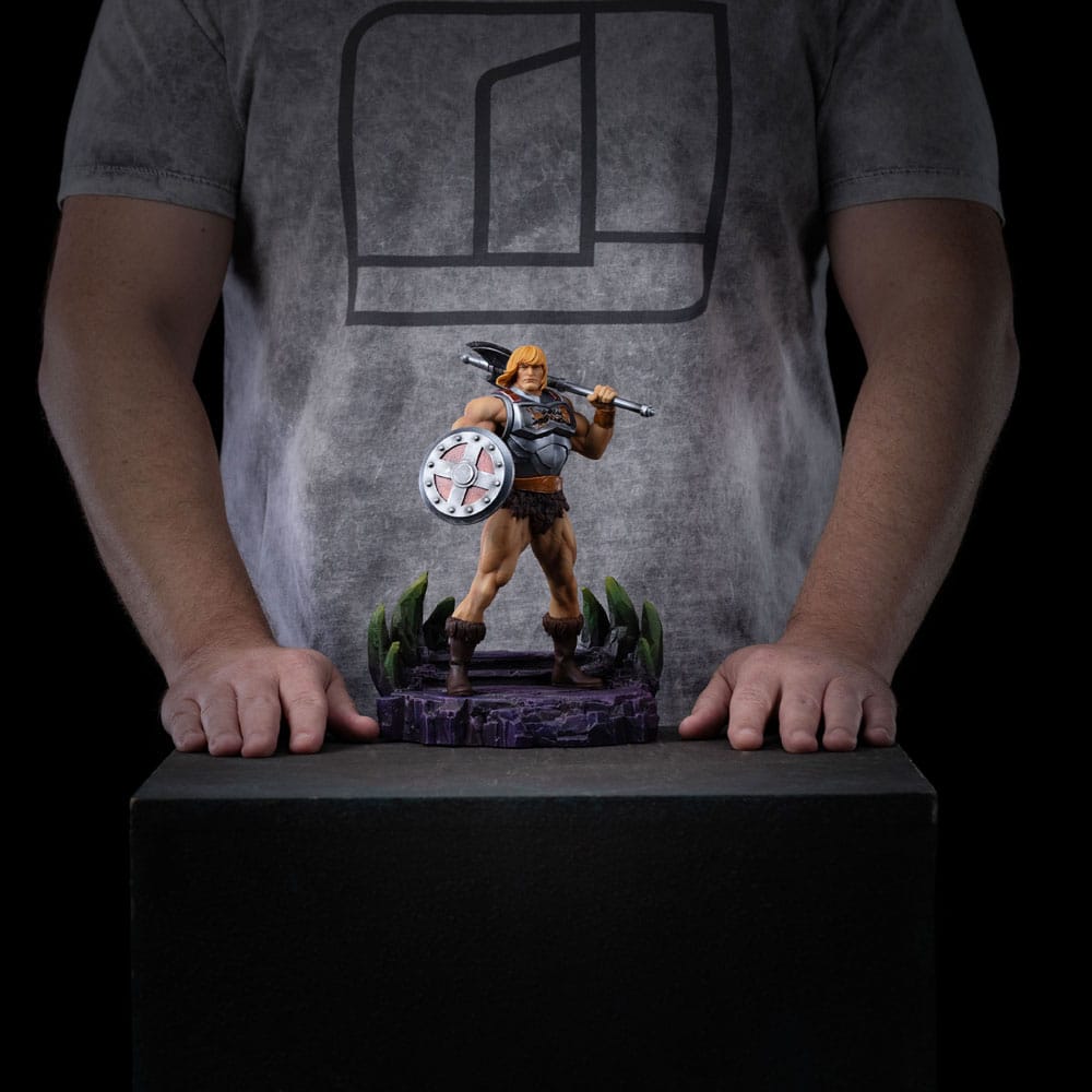Masters of the Universe Art Scale Statue 1/10 He-Man Battle Armor Version heo Exclusive 23 cm    - Damaged packaging