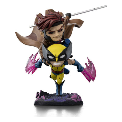 X-Men 97 Mini Co. PVC Figure Gambit and Wolverine 23 cm     - Damaged packaging