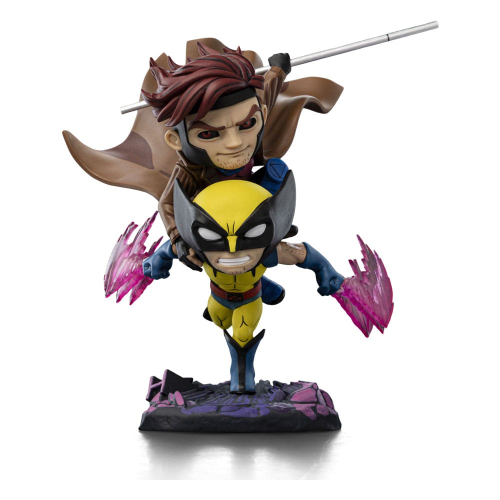 X-Men 97 Mini Co. PVC Figure Gambit and Wolverine 23 cm     - Damaged packaging