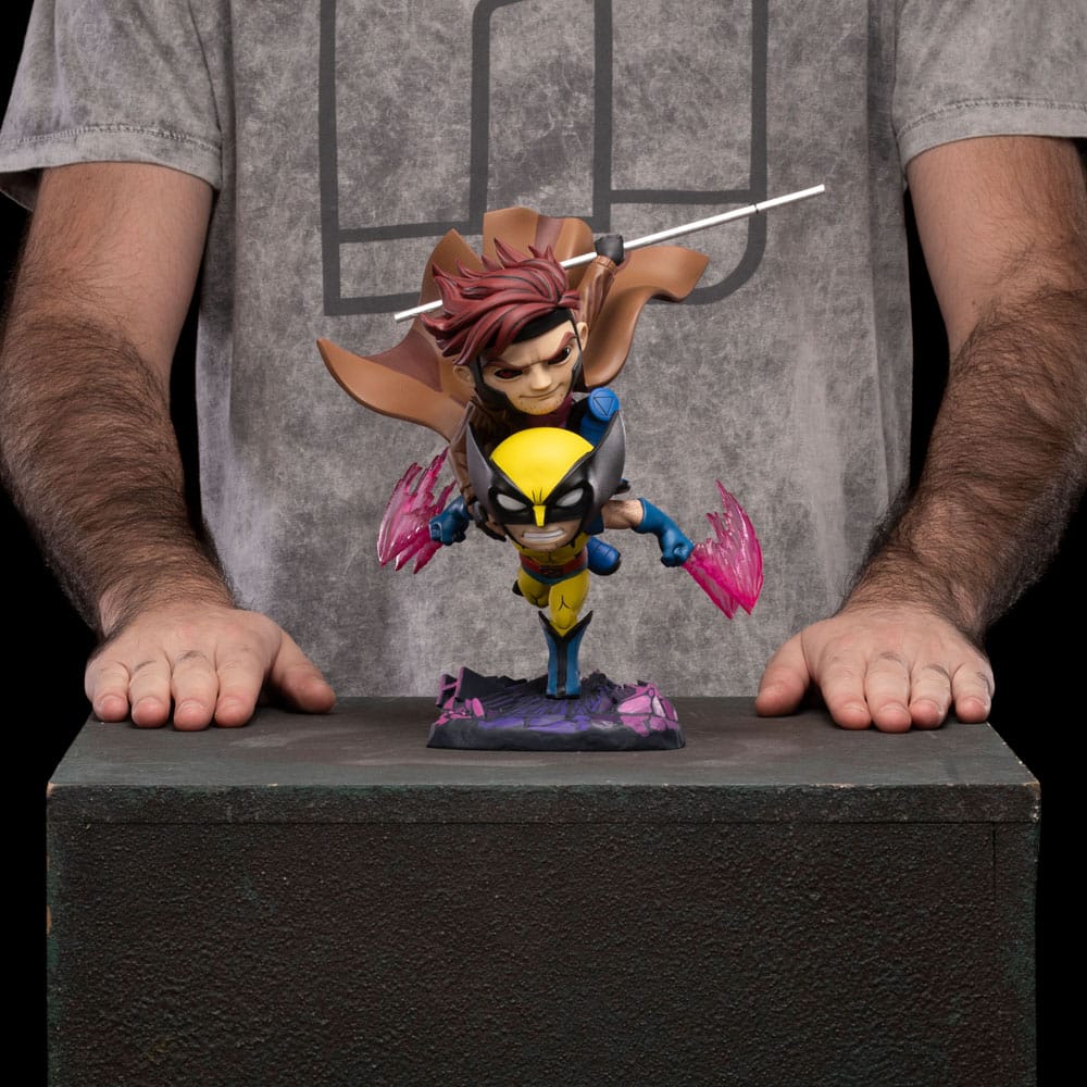 X-Men 97 Mini Co. PVC Figure Gambit and Wolverine 23 cm     - Damaged packaging