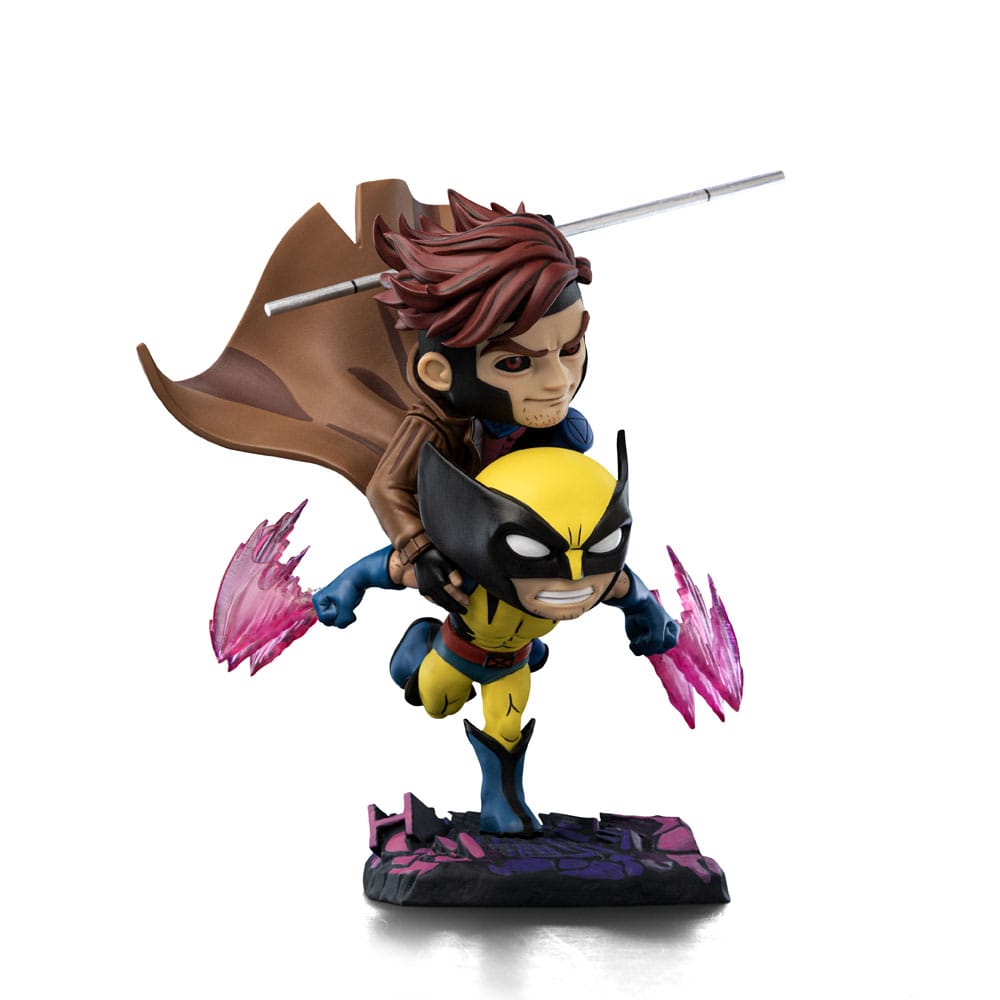X-Men 97 Mini Co. PVC Figure Gambit and Wolverine 23 cm     - Damaged packaging
