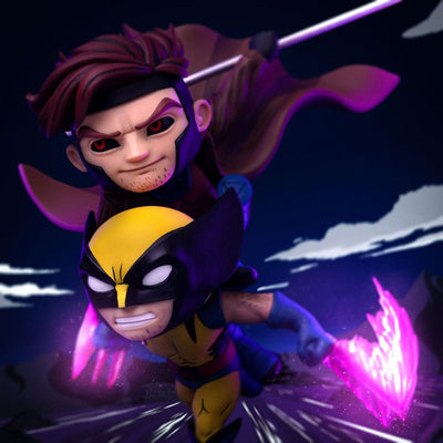 X-Men 97 Mini Co. PVC Figure Gambit and Wolverine 23 cm     - Damaged packaging