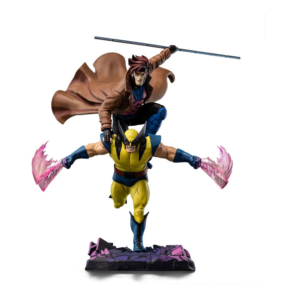 Marvel Deluxe Art Scale Statue 1/10 X-Men´97 Gambit & Wolverine 29 cm   - Damaged packaging
