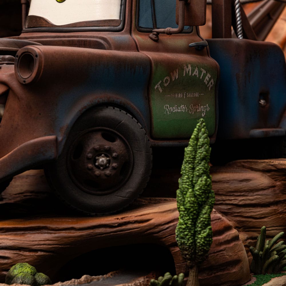 Cars Deluxe Art Scale Statue 1/10 Lightning Mcqueen &amp; Tow Mater 31 cm