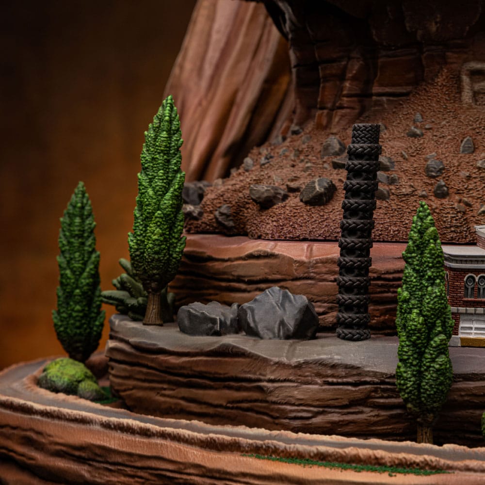 Cars Deluxe Art Scale Statue 1/10 Lightning Mcqueen &amp; Tow Mater 31 cm