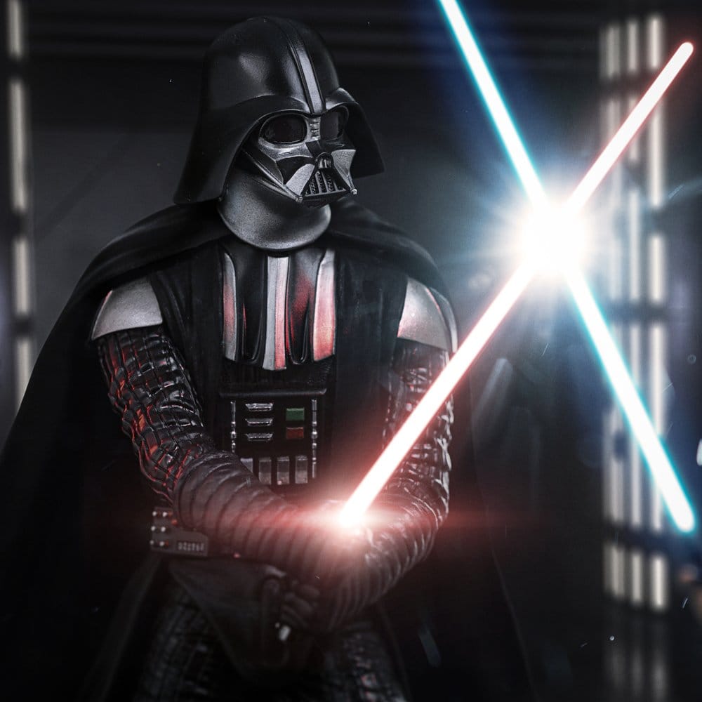 Star Wars Deluxe Art Scale Statue 1/10 Darth Vader Vs Obi-Wan Kenobi (CCXP Exclusive 2025) 24 cm - Damaged packaging