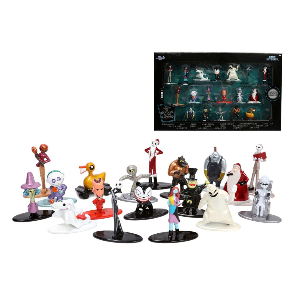 Nightmare before Christmas Nano Metalfigs Diecast Mini Figures 18-Pack 4 cm