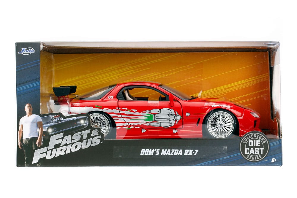 Fast & Furious Diecast Model 1/24 1993 Mazda RX-7