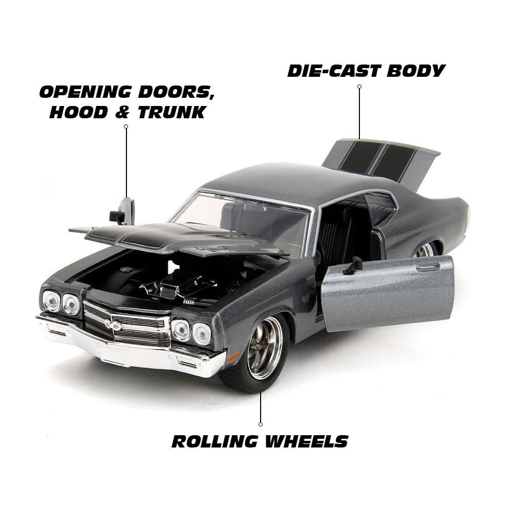 Fast & Furious Diecast Model 1/24 1970 Chevrolet