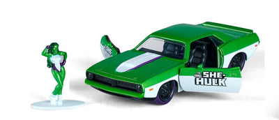 She-Hulk Diecast Model 1/32 1973 Plymouth Barracuda