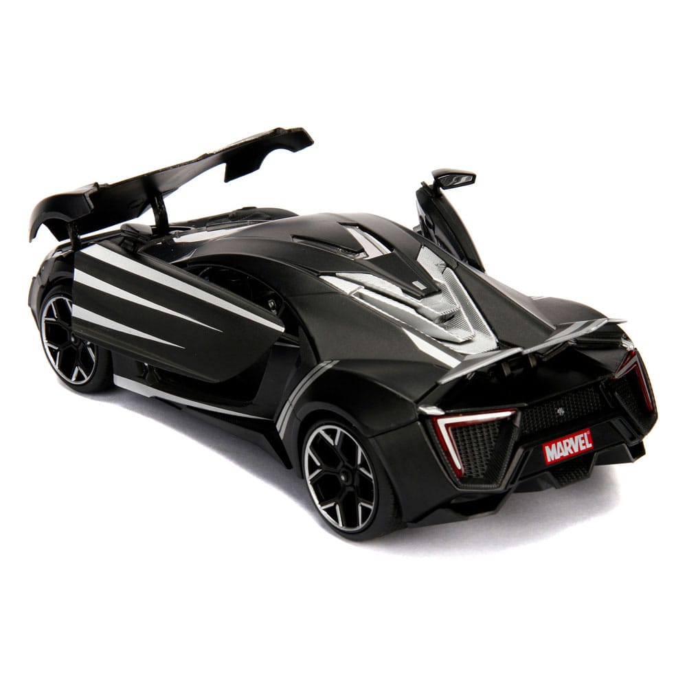 Avengers Diecast Model 1/24 Lykan Hypersport Black Panther