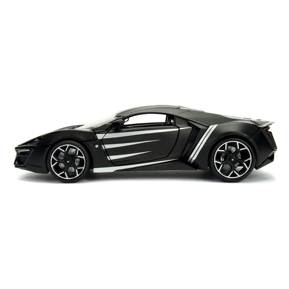 Avengers Diecast Model 1/24 Lykan Hypersport Black Panther