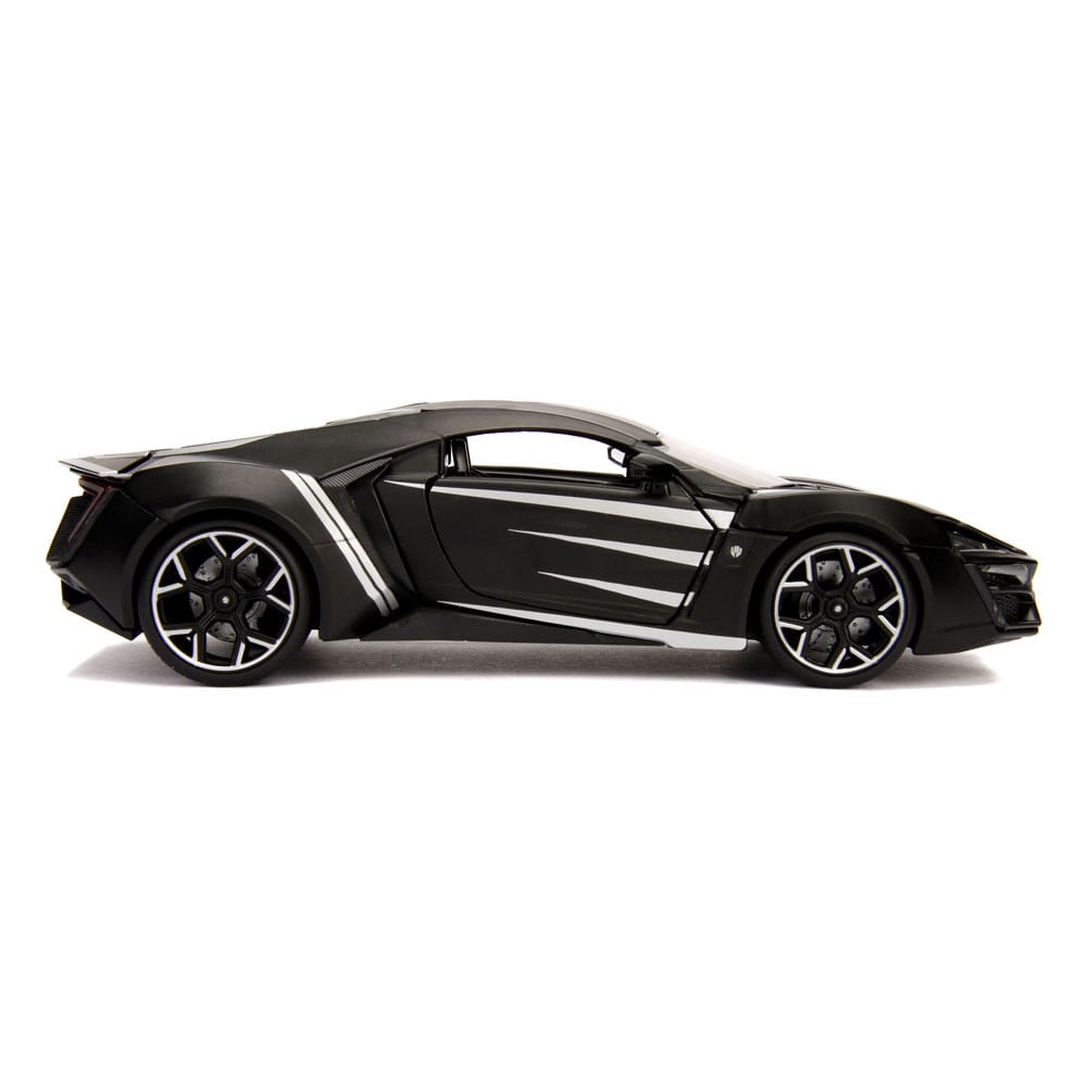 Avengers Diecast Model 1/24 Lykan Hypersport Black Panther