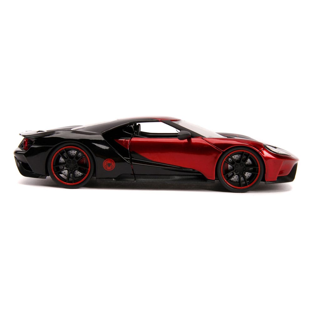 Spider-Man Diecast Model 1/24 2017 Ford GT Miles Morales