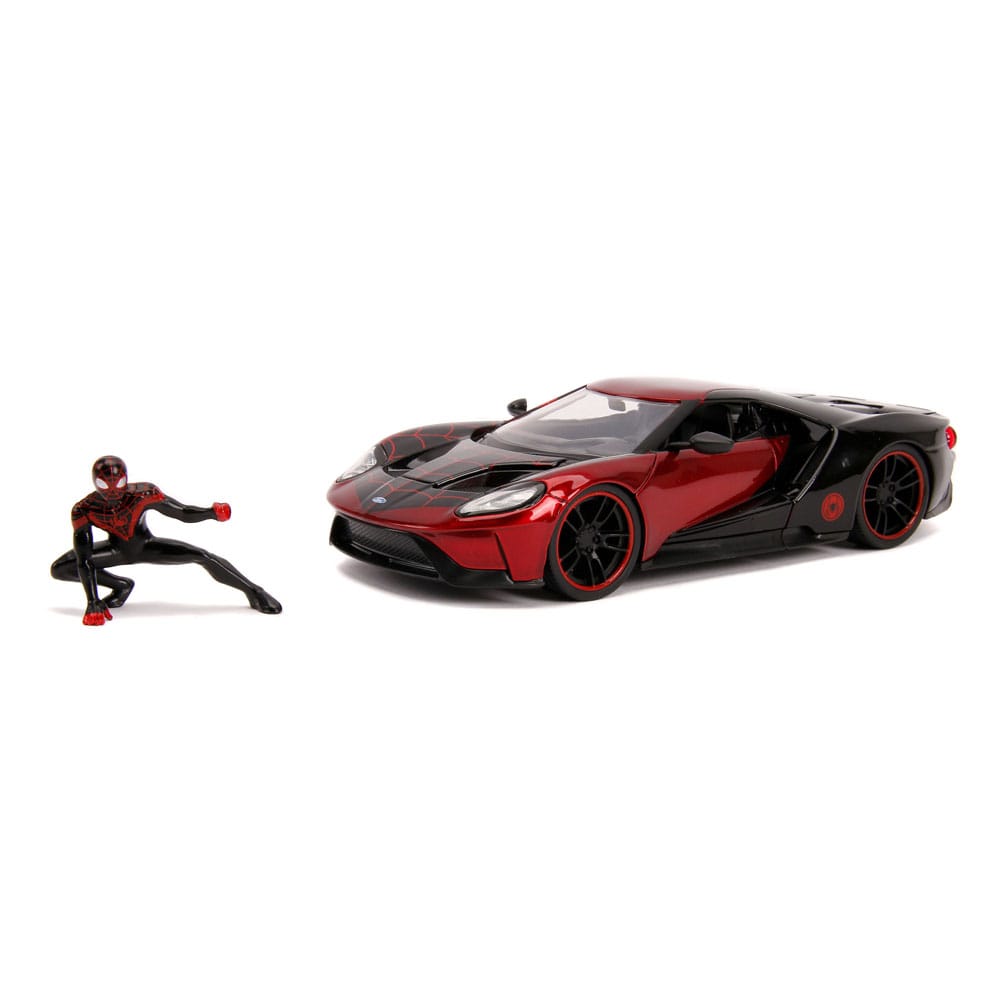 Spider-Man Diecast Model 1/24 2017 Ford GT Miles Morales