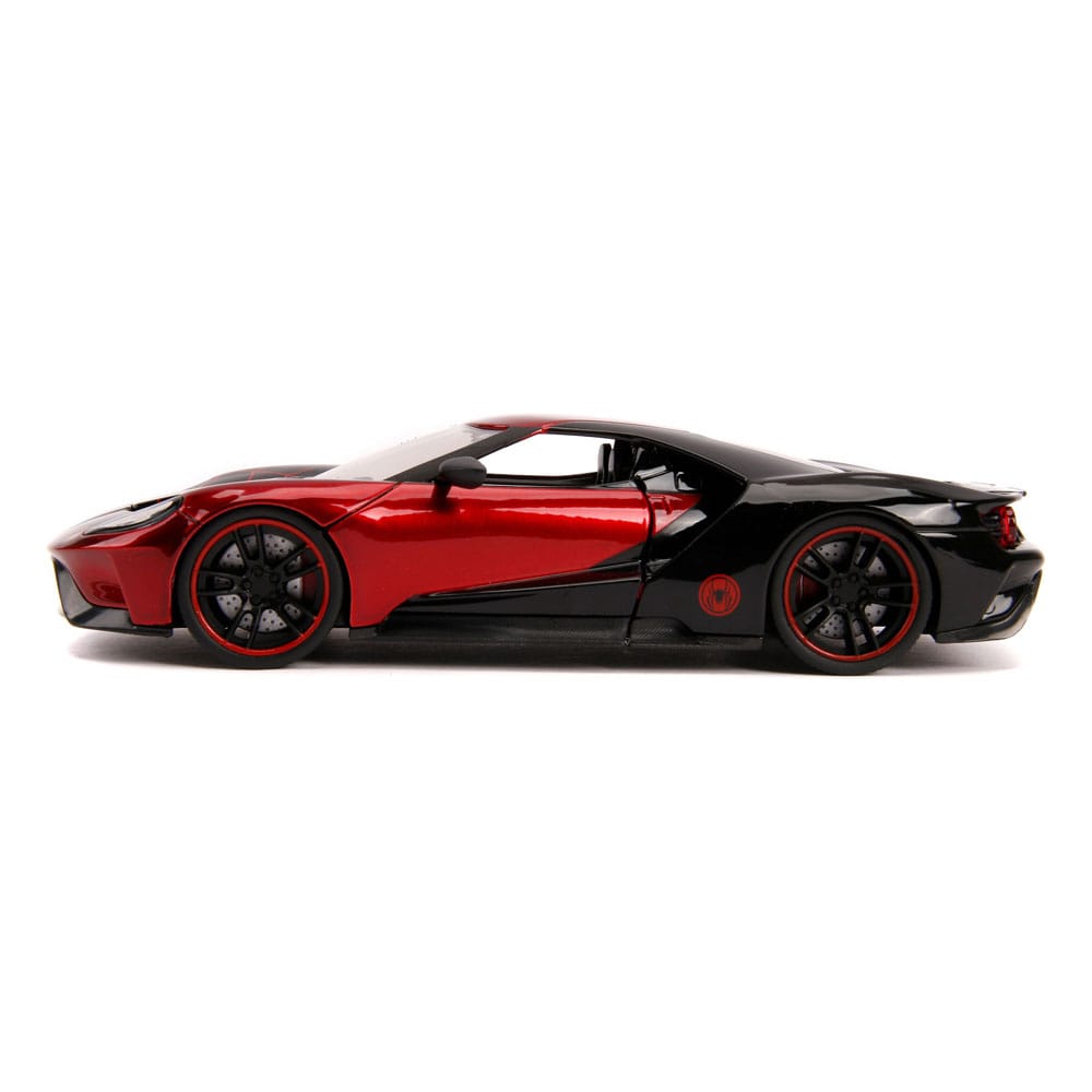 Spider-Man Diecast Model 1/24 2017 Ford GT Miles Morales